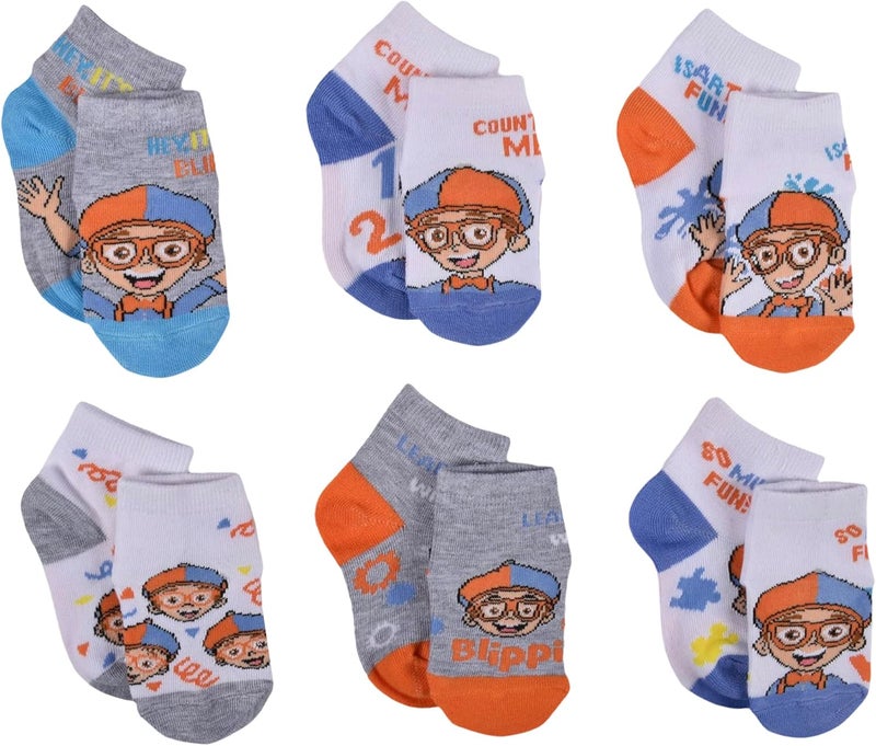 Blippi Kids Quarter Socks - Image 2